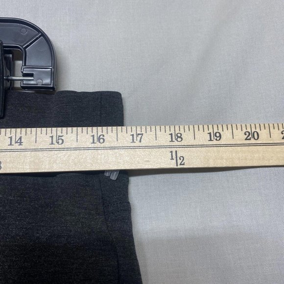 Loft Womens Dress Pants Leggings Wide Band L Gray Ankle Thick Comfort Business - Picture 2 of 5